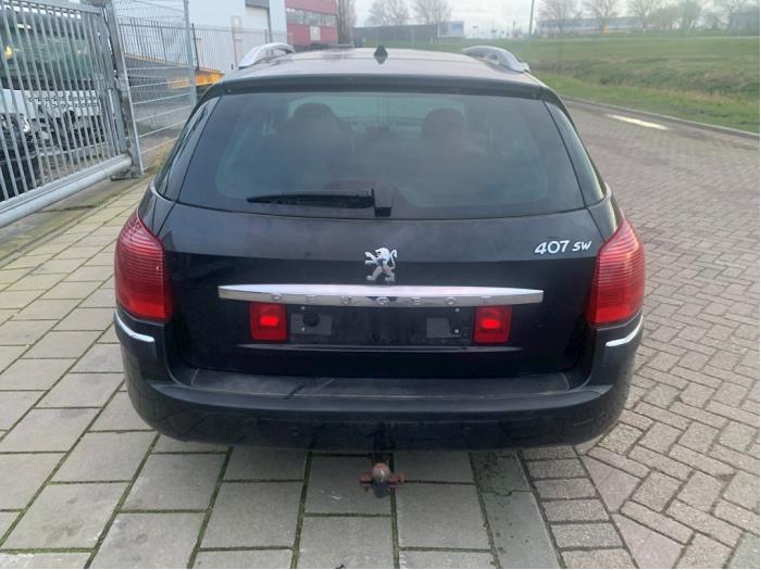 Peugeot 407 SW 1.6 HDi 16V Sloopvoertuig (2008, Zwart)
