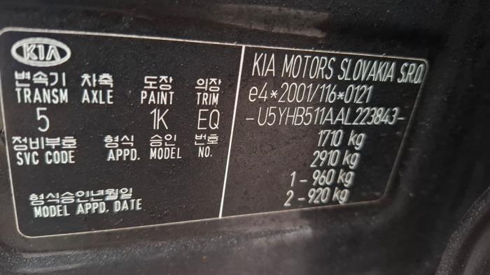 Kia Cee'd 1.4 CVVT 16V Sloopvoertuig (2010, Zwart)