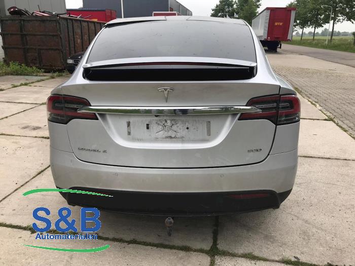 Tesla Model X 90D Sloopvoertuig (2017, Grijs)