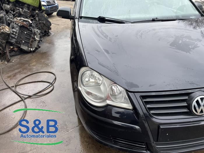 Volkswagen Polo IV 1.4 16V Sloopvoertuig (2007, Metallic, Zwart)