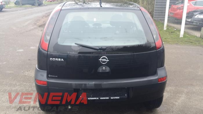 Opel Corsa C 1.0 12V Sloopvoertuig (2002, Metallic, Zwart)