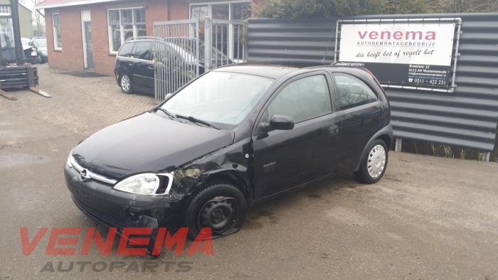 Opel Corsa C 1.0 12V Sloopvoertuig (2002, Metallic, Zwart)
