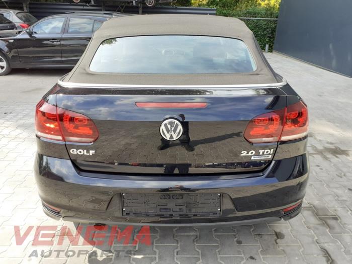 Volkswagen Golf VI Cabrio 2.0 TDI 16V Sloopvoertuig (2016, Metallic, Zwart)
