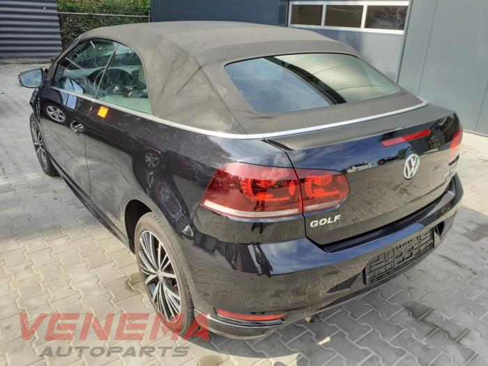 Volkswagen Golf VI Cabrio 2.0 TDI 16V Sloopvoertuig (2016, Metallic, Zwart)