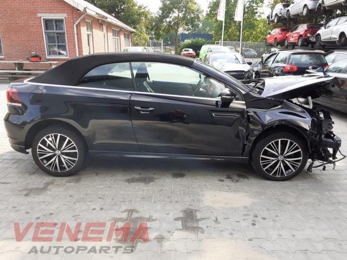 Volkswagen Golf VI Cabrio 2.0 TDI 16V Sloopvoertuig (2016, Metallic, Zwart)