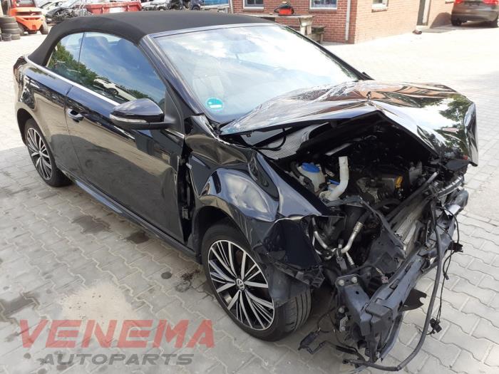 Volkswagen Golf VI Cabrio 2.0 TDI 16V Sloopvoertuig (2016, Metallic, Zwart)