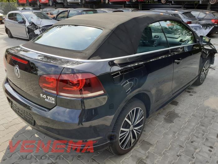 Volkswagen Golf VI Cabrio 2.0 TDI 16V Sloopvoertuig (2016, Metallic, Zwart)