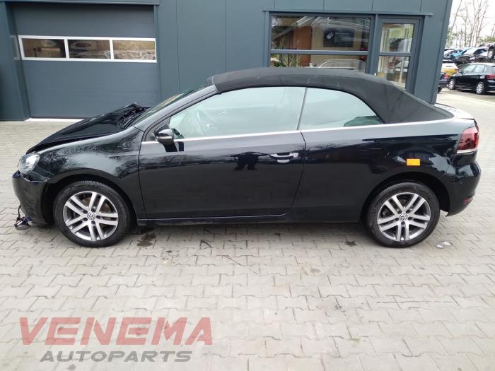 Volkswagen Golf VI Cabrio 1.4 TSI 122 16V Sloopvoertuig (2013, Zwart)