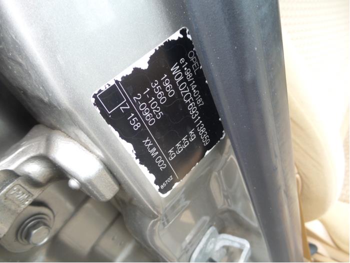 Opel Vectra C 2.2 16V Sloopvoertuig (2003, Grijs)