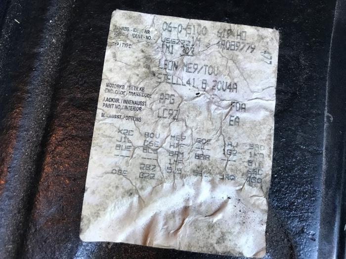 Seat Leon 1.8 20V Sloopvoertuig (2004, Zwart)