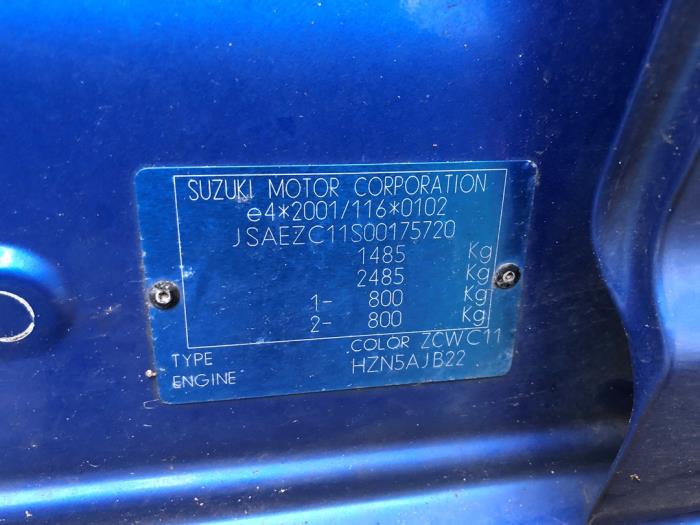 Suzuki Swift 1.3 VVT 16V Sloopvoertuig (2007, Blauw)