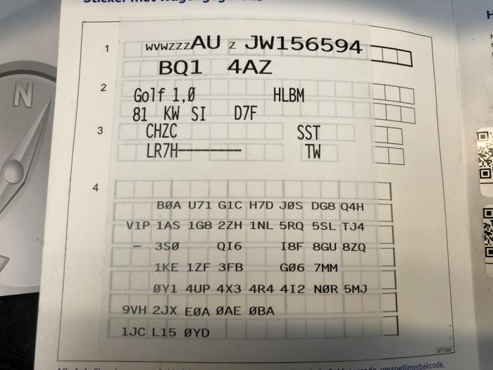 Volkswagen Golf Sloopvoertuig (2018, Grijs)