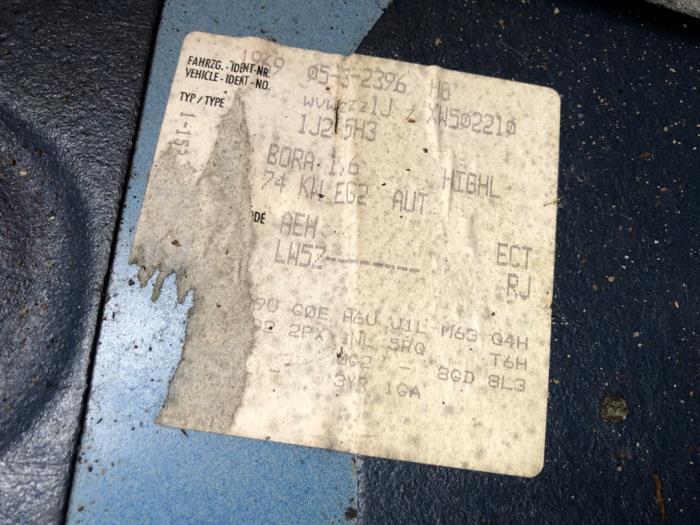 Volkswagen Bora 1.6 Sloopvoertuig (1999, Blauw)