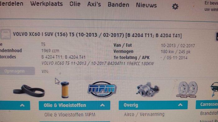 Volvo XC60 I 2.0 T5 16V Sloopvoertuig (2014, Donker, Grijs)