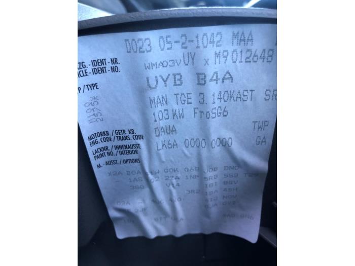 MAN TGE 2.0 TDI Sloopvoertuig (2021, Groen)