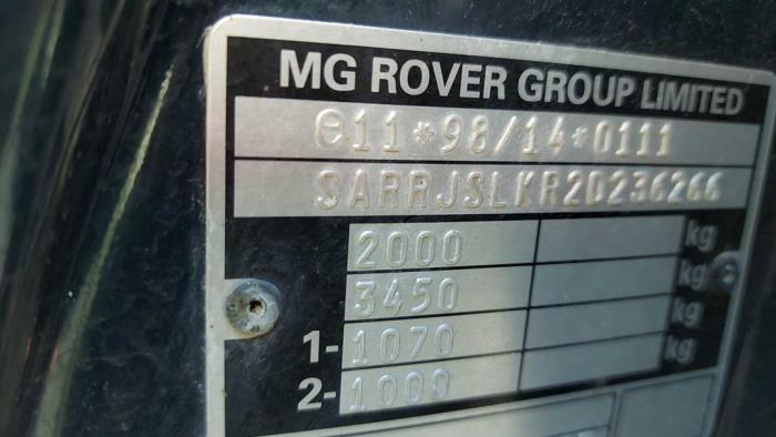 Rover 75 2.0 V6 24V Classic Sloopvoertuig (2002, Groen)