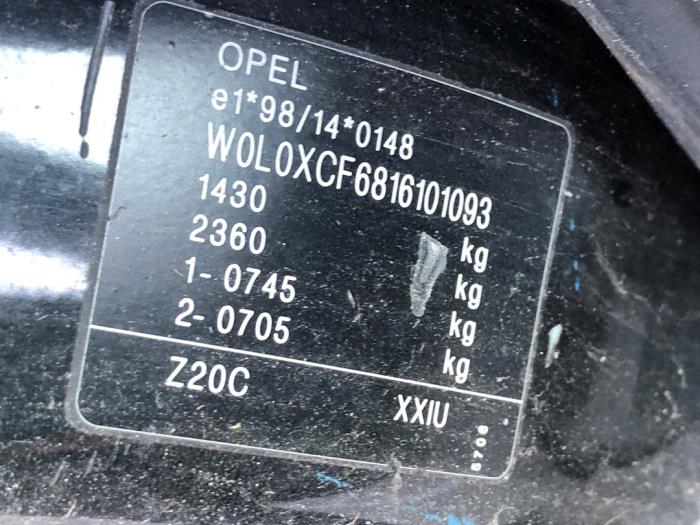 Opel Corsa Sloopvoertuig (2001, Zwart)