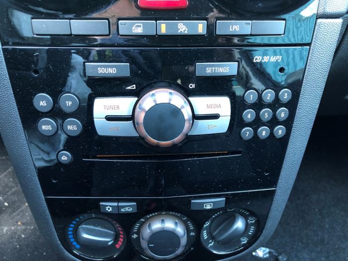 Opel Corsa D 1.2 16V LPG Sloopvoertuig (2013, Zwart)