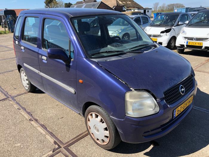 Opel Agila 1.2 16V Sloopvoertuig (2000, Blauw)