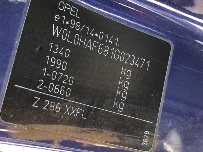 Opel Agila 1.2 16V Sloopvoertuig (2000, Blauw)