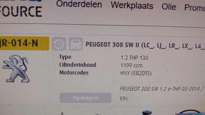 Peugeot 308 SW 1.2 12V e-THP PureTech 130 Sloopvoertuig (2016, Blauw)