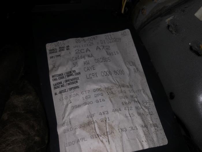 Volkswagen Caddy III 1.6 TDI 16V Sloopvoertuig (2012, Zwart)