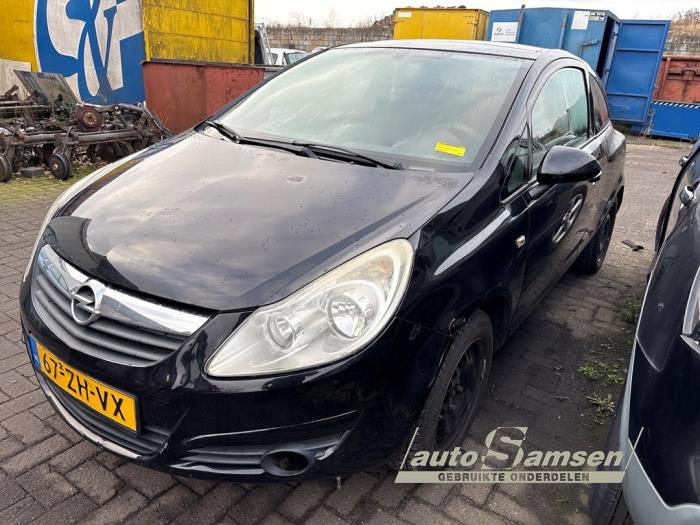 Opel Corsa D 1.2 16V Sloopvoertuig (2008, Zwart)