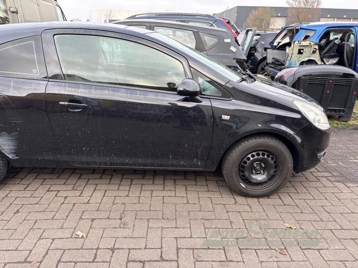 Opel Corsa D 1.2 16V Sloopvoertuig (2008, Zwart)