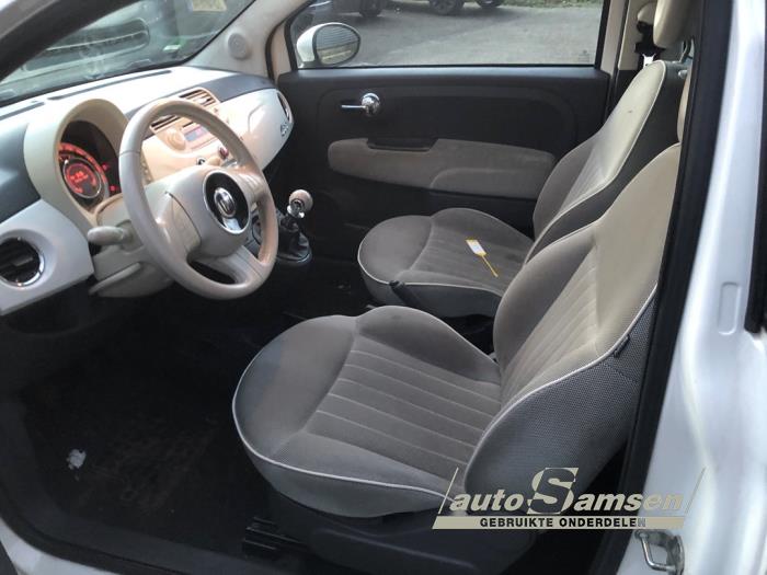 Fiat 500 1.2 Schadevoertuig (2012, Wit)
