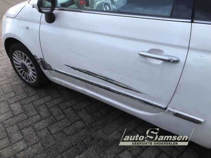 Fiat 500 1.2 Schadevoertuig (2012, Wit)