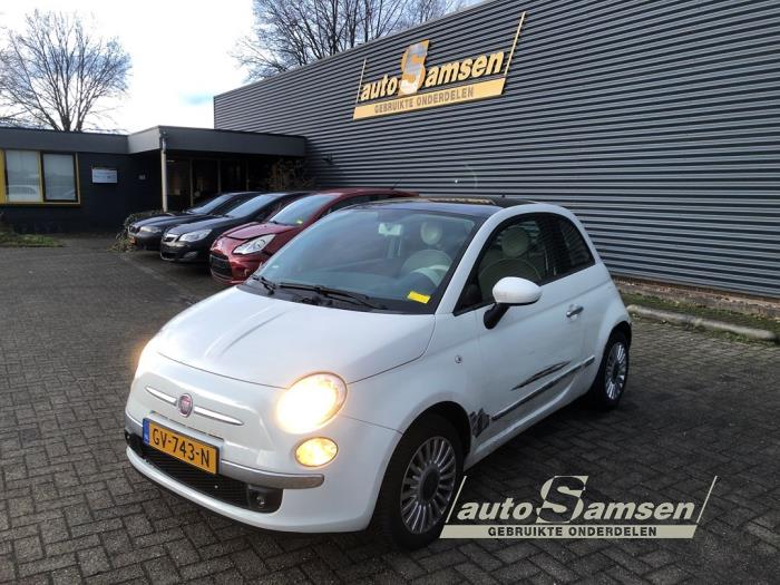 Fiat 500 1.2 Schadevoertuig (2012, Wit)