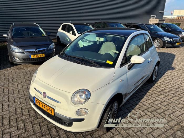Fiat 500 1.2 Schadevoertuig (2012, Wit)