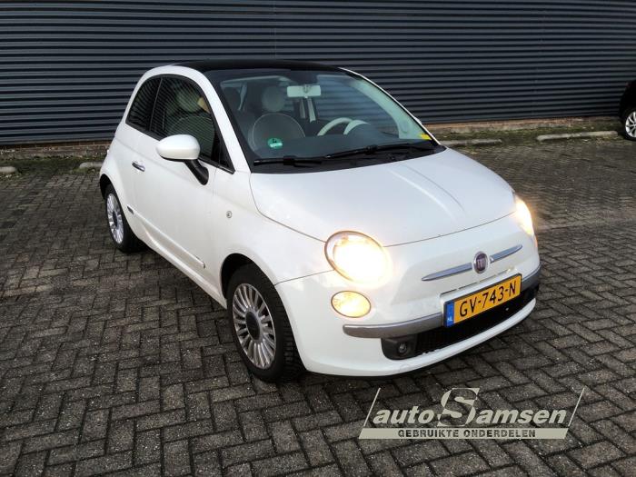 Fiat 500 1.2 Schadevoertuig (2012, Wit)