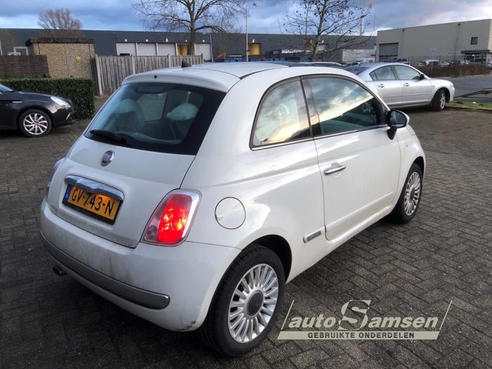 Fiat 500 1.2 Schadevoertuig (2012, Wit)