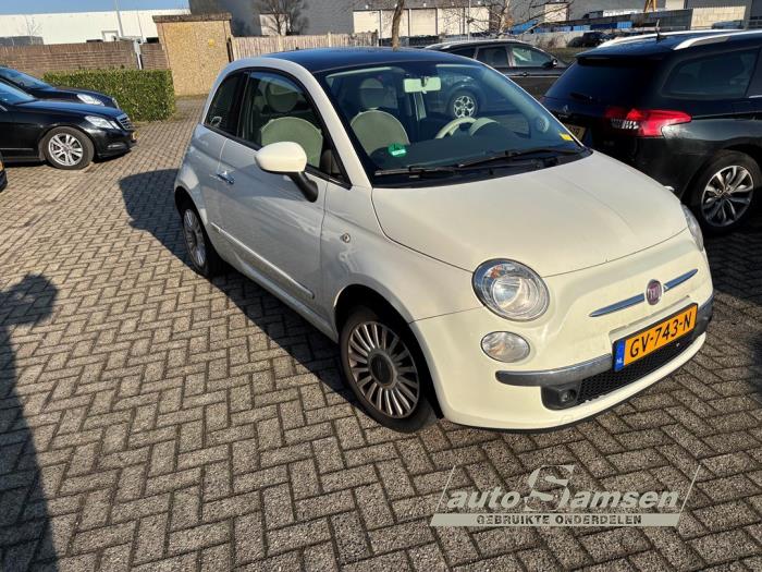 Fiat 500 1.2 Schadevoertuig (2012, Wit)