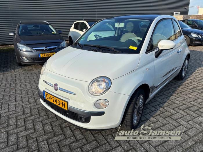 Fiat 500 1.2 Schadevoertuig (2012, Wit)
