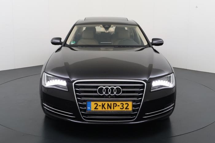 Audi A8 2.0 TFSI 16V Hybrid Schadevoertuig (2012, Bruin)
