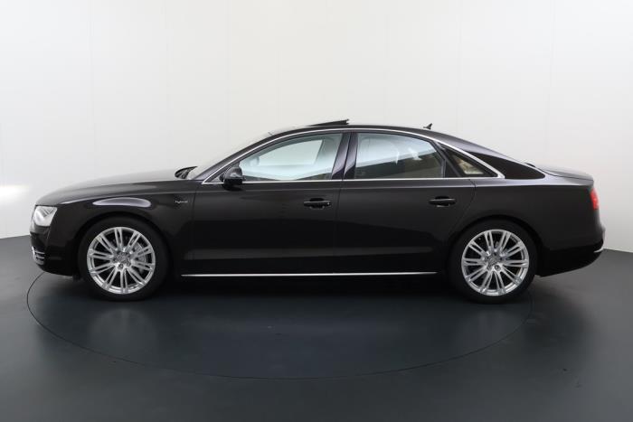 Audi A8 2.0 TFSI 16V Hybrid Schadevoertuig (2012, Bruin)