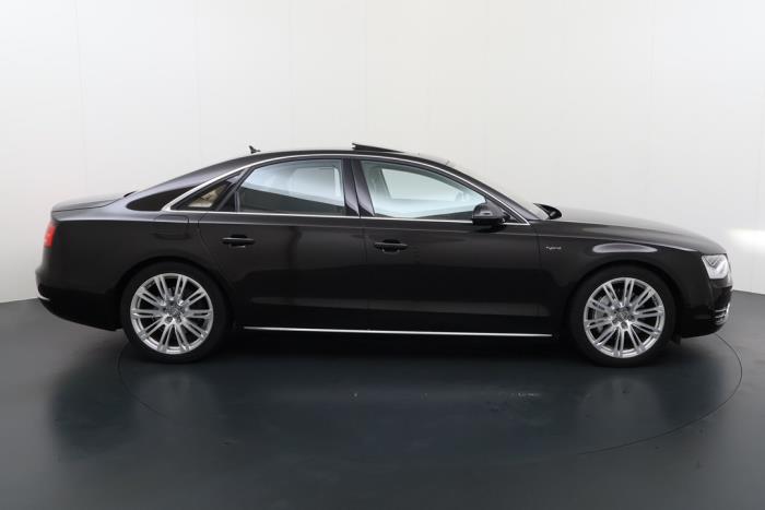 Audi A8 2.0 TFSI 16V Hybrid Schadevoertuig (2012, Bruin)