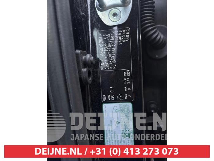 Hyundai i20 1.2i 16V Sloopvoertuig (2015, Zwart)