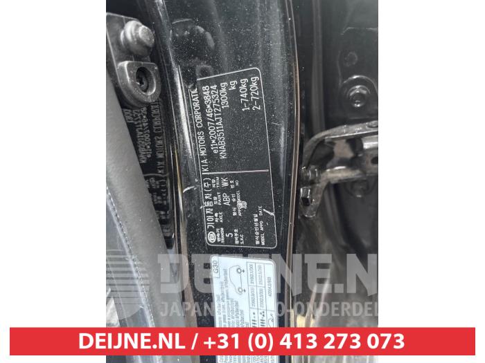 Kia Picanto 1.0 12V Sloopvoertuig (2019, Zwart)
