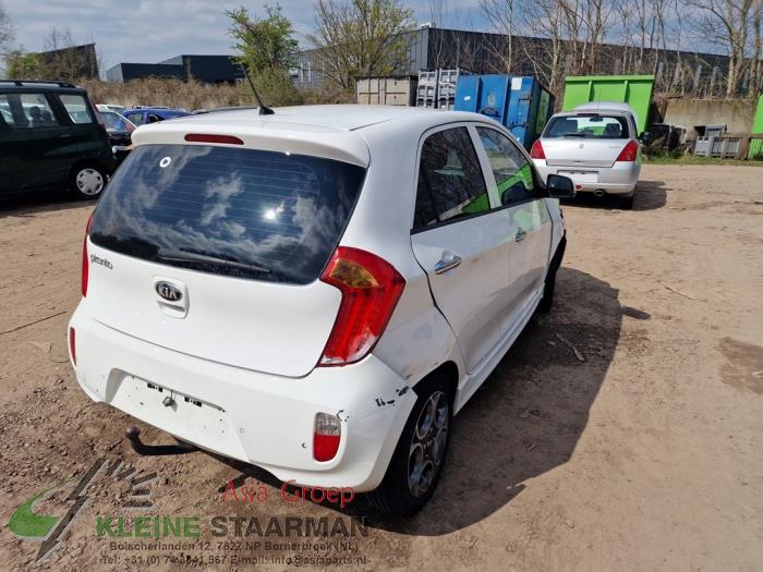 Kia Picanto 1.0 12V Sloopvoertuig (2013, Wit)