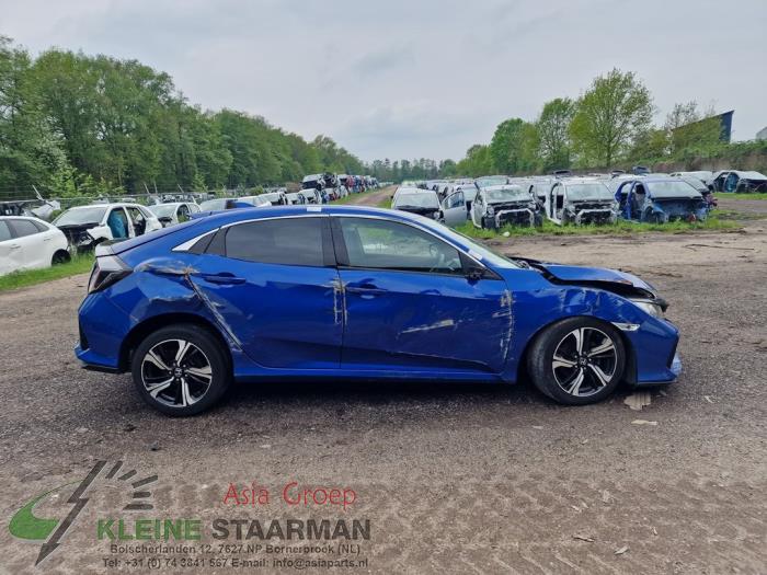 Honda Civic 1.0i VTEC Turbo 12V Sloopvoertuig (2018, Blauw)
