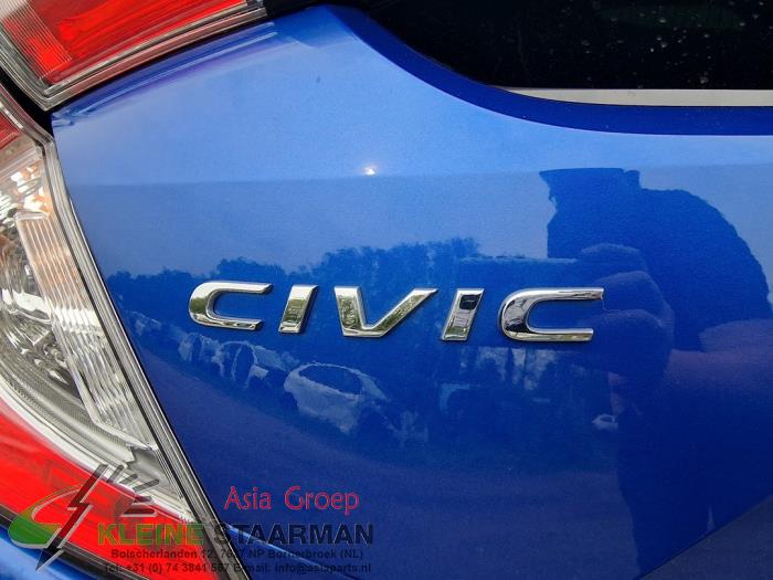 Honda Civic 1.0i VTEC Turbo 12V Sloopvoertuig (2018, Blauw)