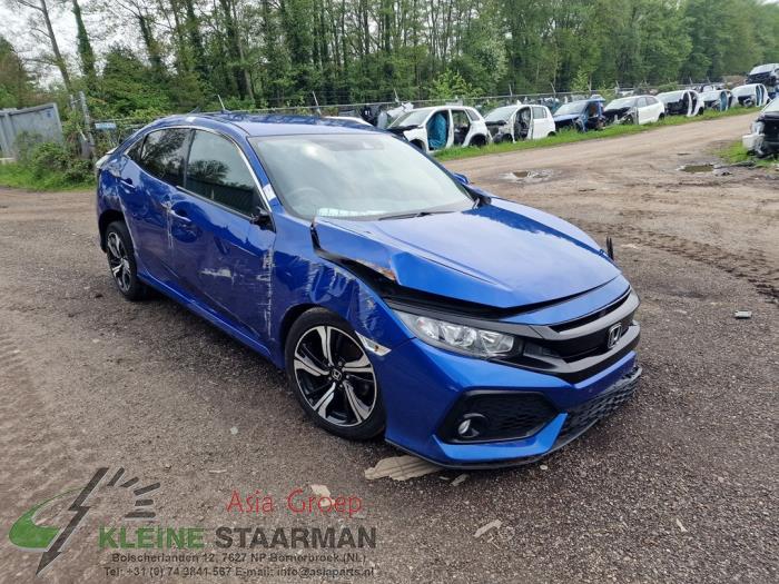 Honda Civic 1.0i VTEC Turbo 12V Sloopvoertuig (2018, Blauw)
