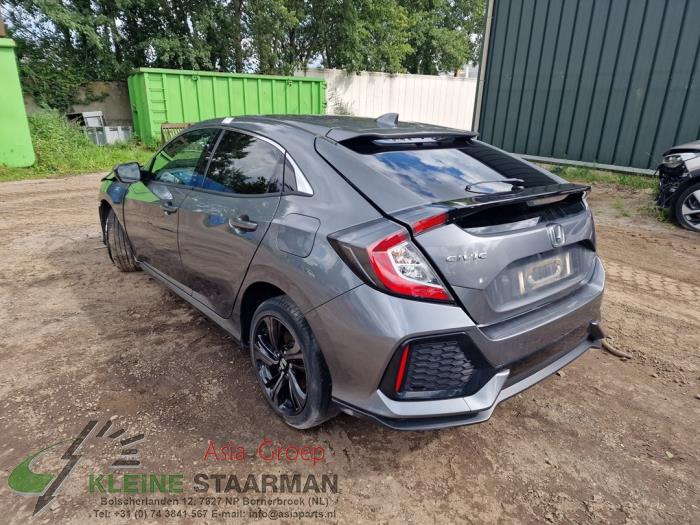 Honda Civic 1.0i VTEC Turbo 12V Sloopvoertuig (2017, Donker, Grijs)