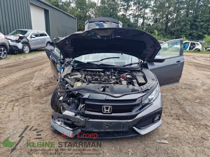 Honda Civic 1.0i VTEC Turbo 12V Sloopvoertuig (2017, Donker, Grijs)