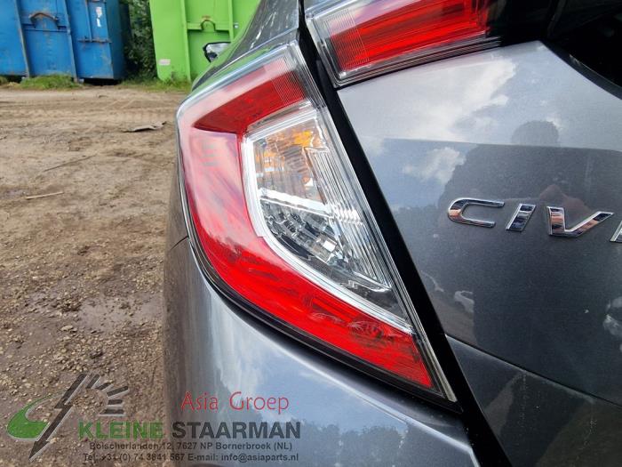 Honda Civic 1.0i VTEC Turbo 12V Sloopvoertuig (2017, Donker, Grijs)