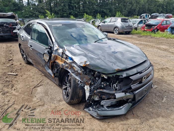 Honda Civic 1.0i VTEC Turbo 12V Sloopvoertuig (2017, Donker, Grijs)