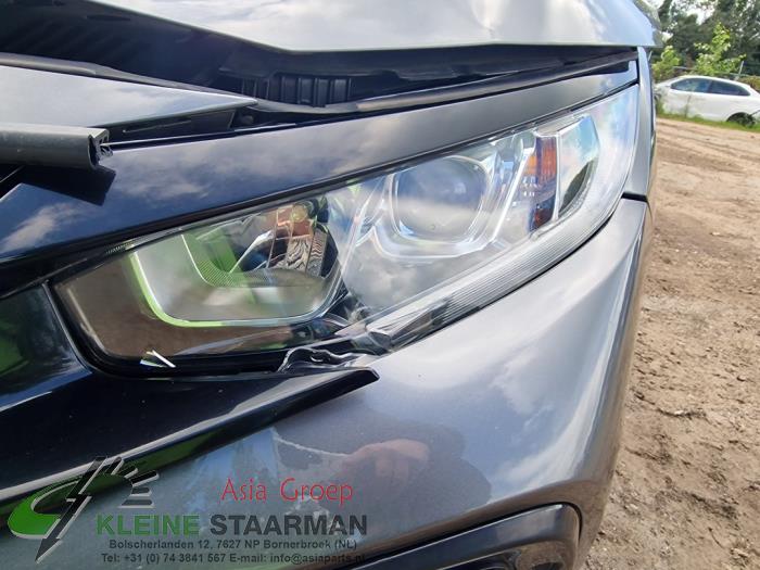 Honda Civic 1.0i VTEC Turbo 12V Sloopvoertuig (2017, Donker, Grijs)